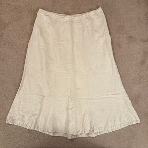 Maggie Barnes Cream A-Line Skirt